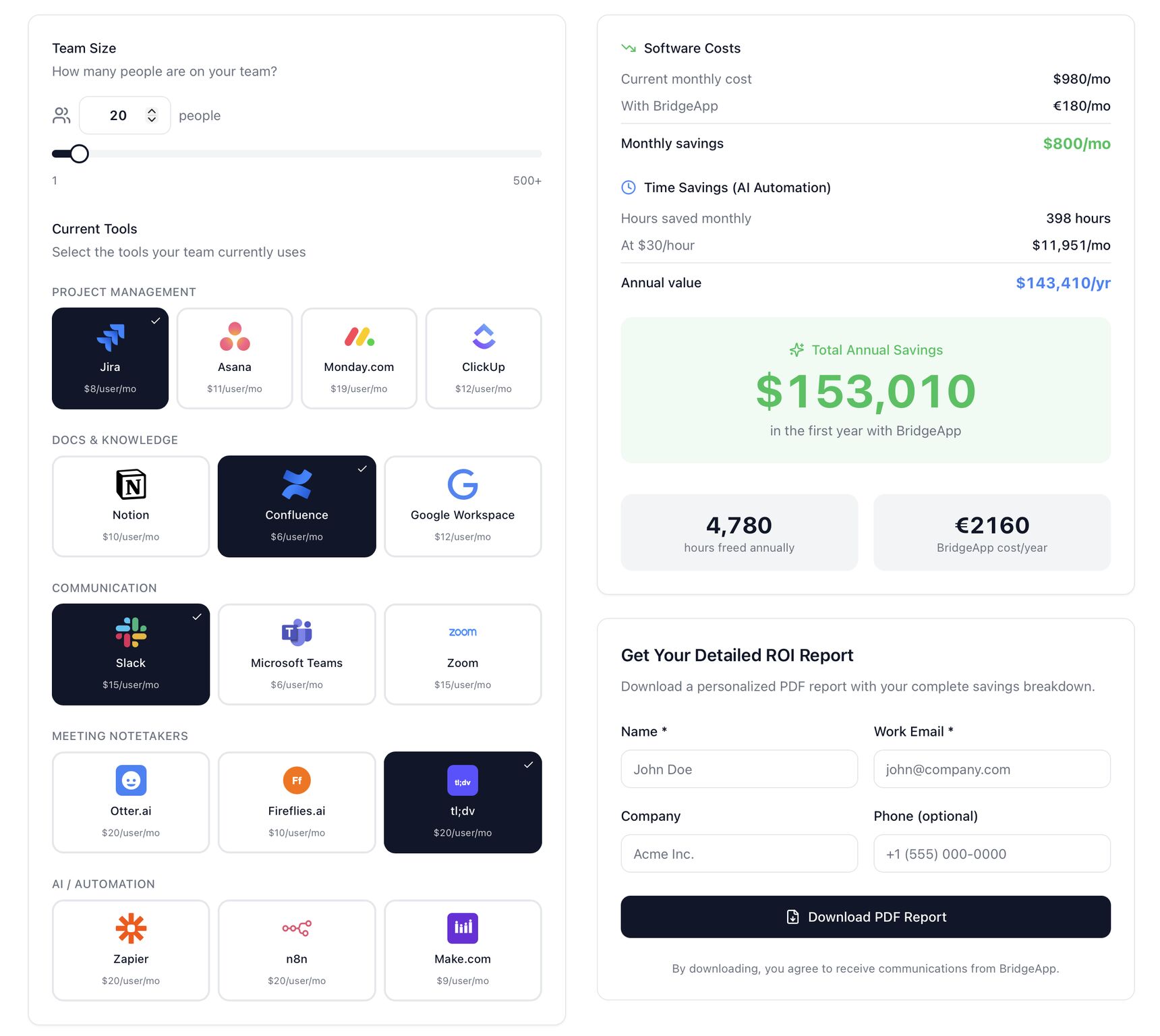 Mobile app displays a developer dashboard and financial overview with a $153,010 total balance.