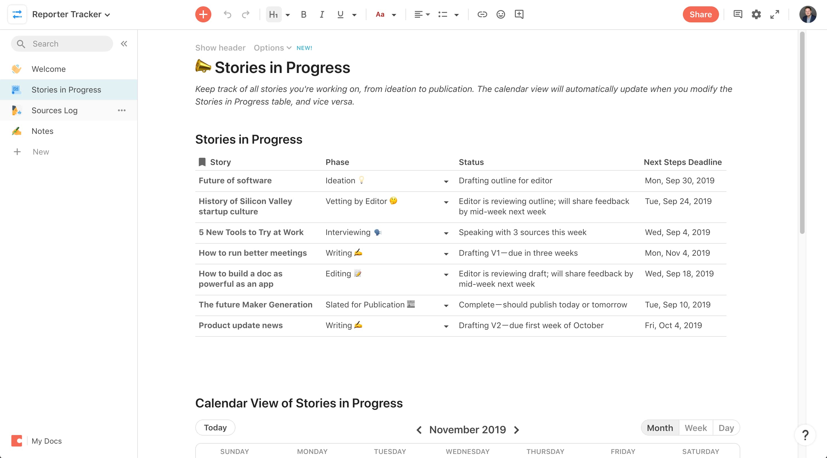 Digital workspace showing 