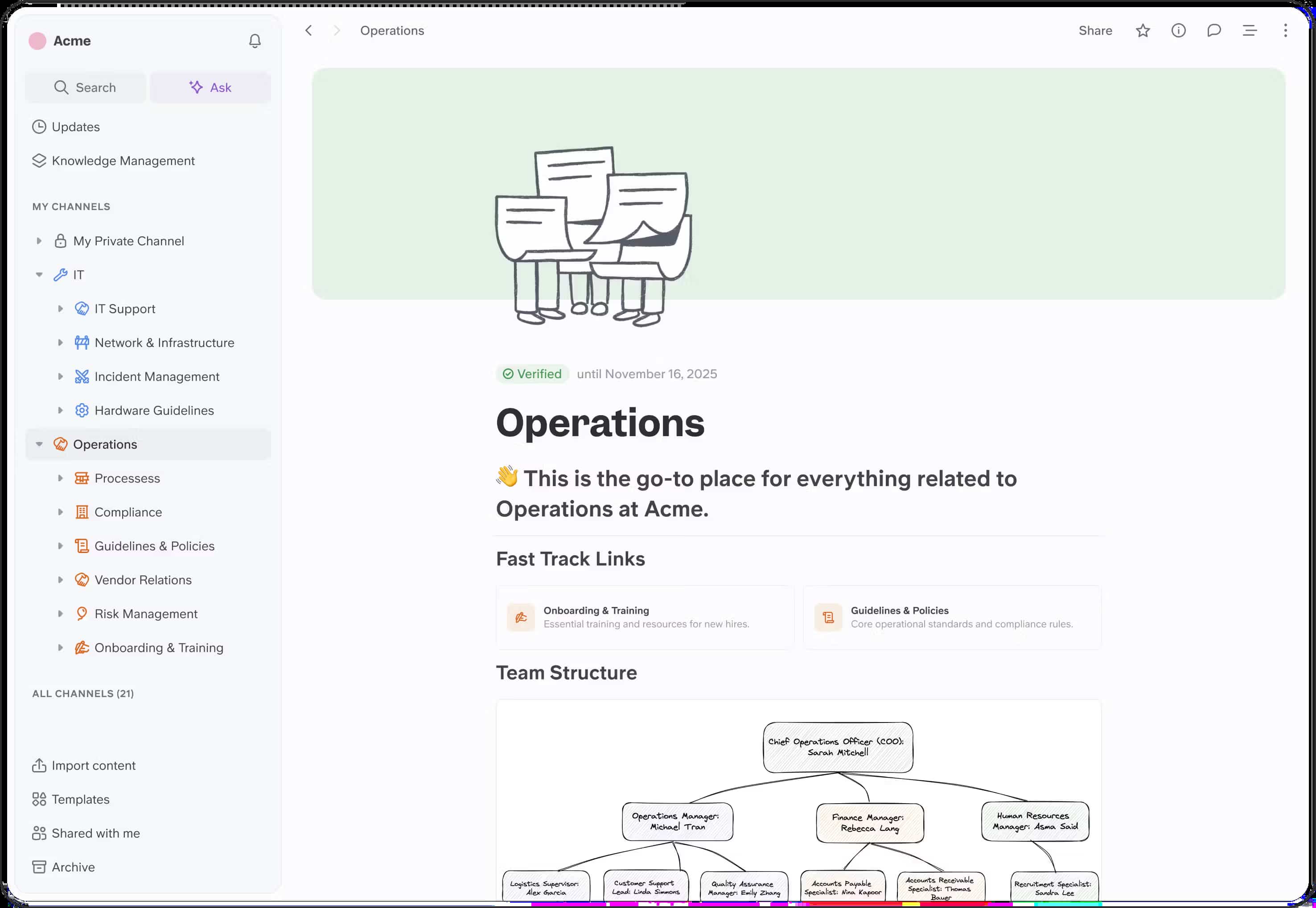 Digital workspace showing an 