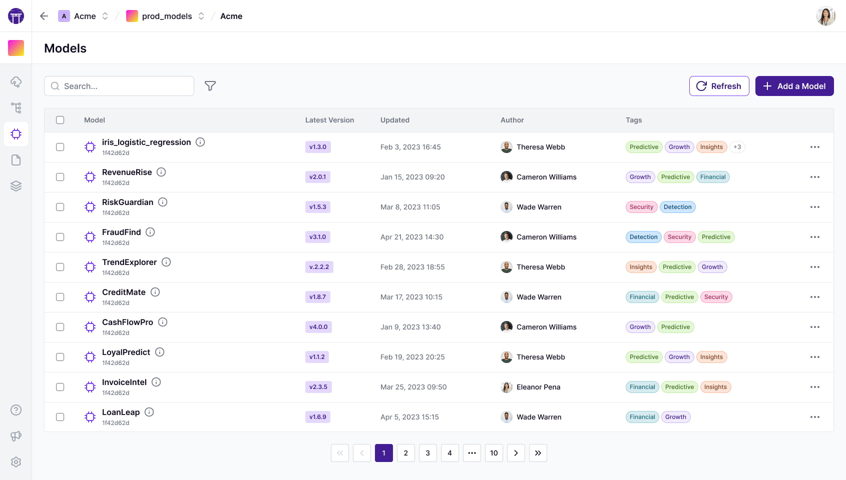 Web application named 